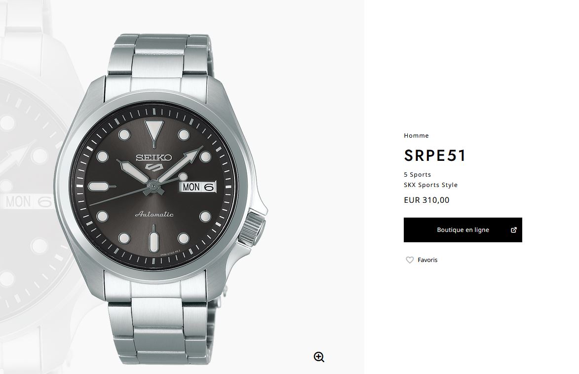 Première montre pour un ado Seiko
