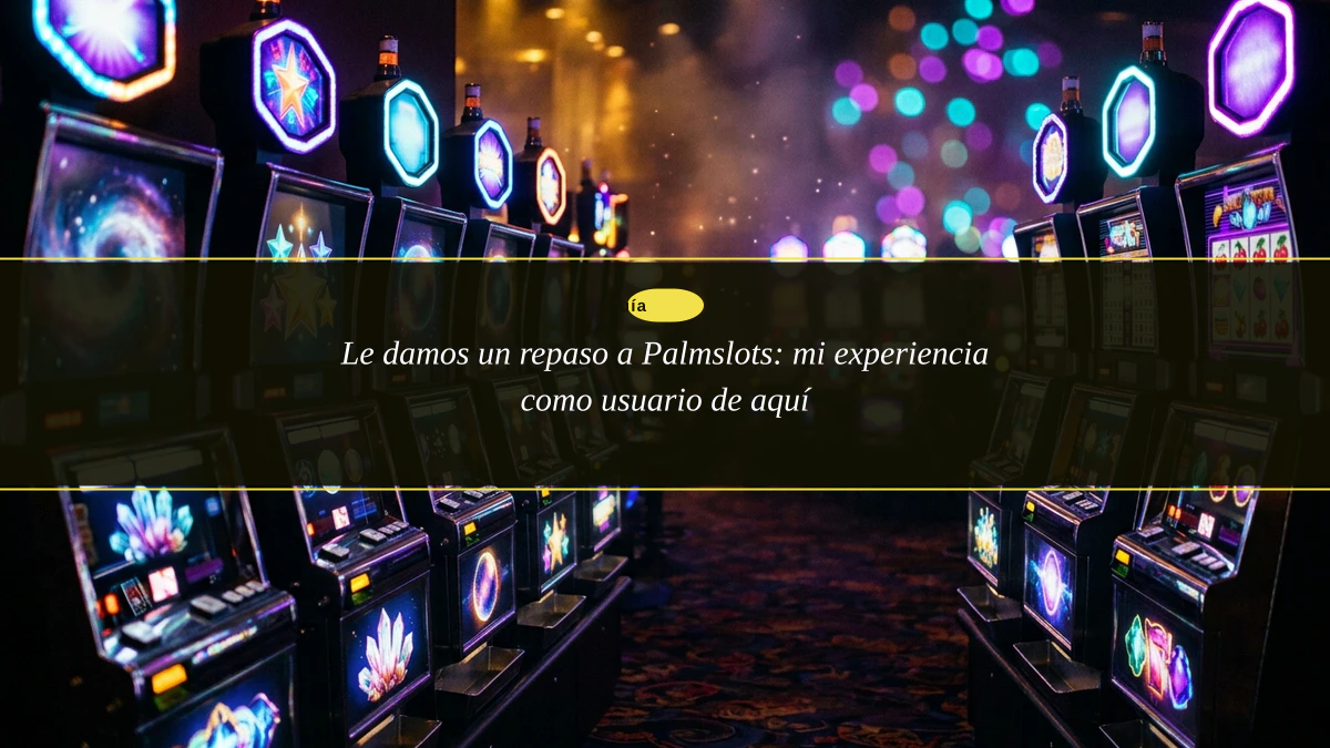 Le damos un repaso a Palmslots: mi experiencia como usuario de aquí