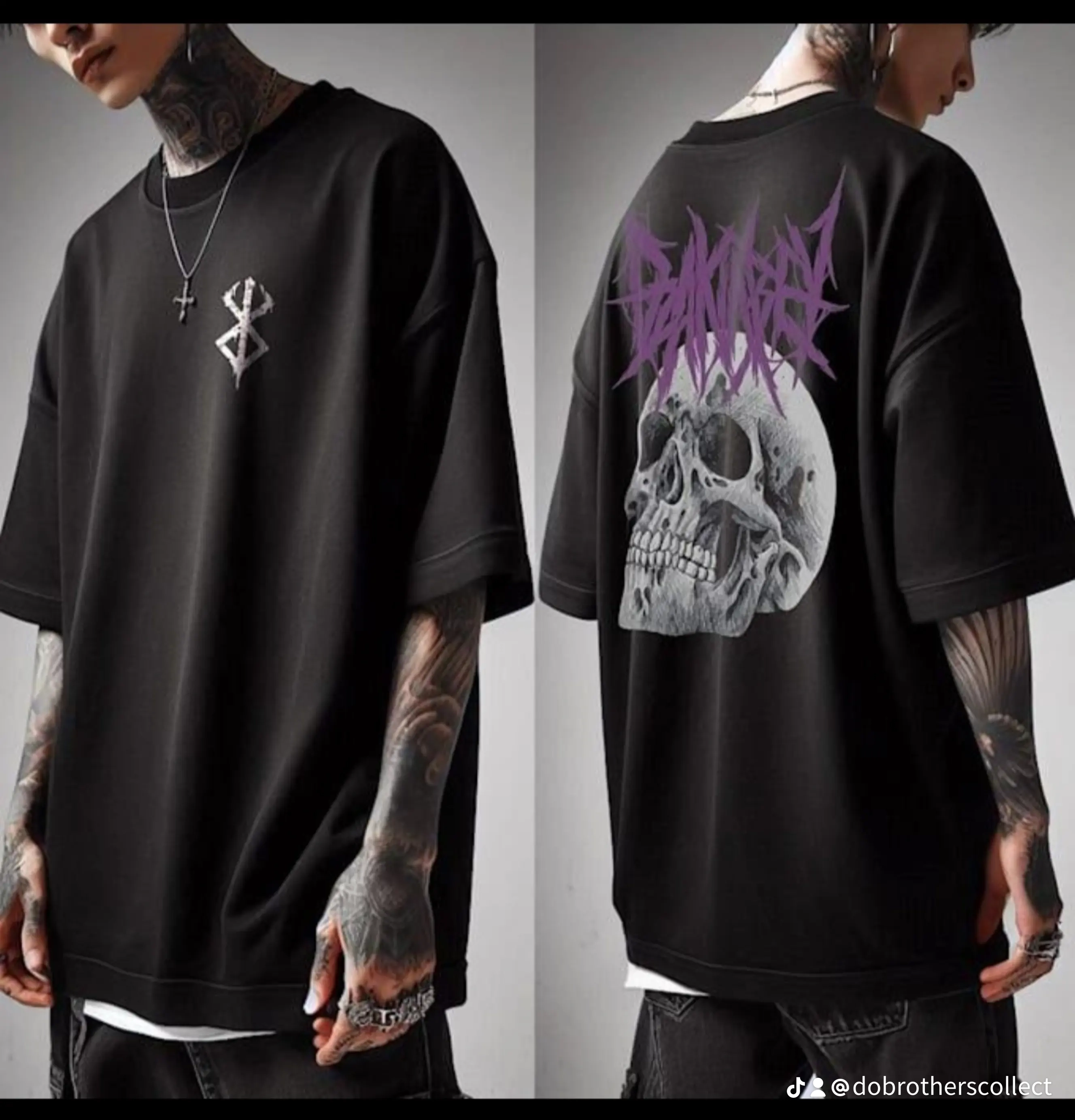 Customize printed drop shoulder t shirt - Image 4