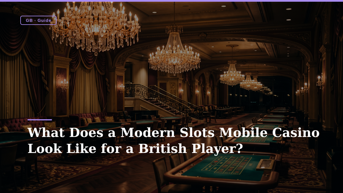 What Does a Modern Slots Mobile Casino Look Like for a British Player?