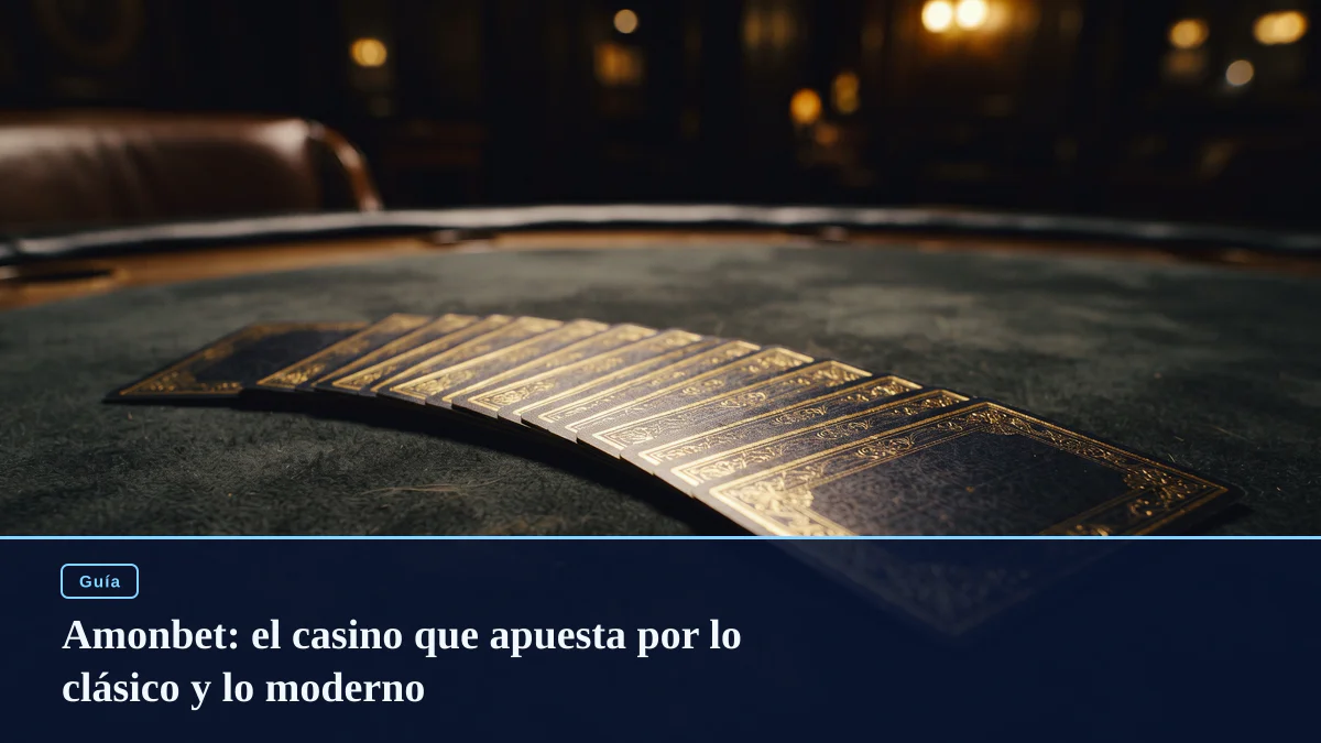 Amonbet: el casino que apuesta por lo clásico y lo moderno