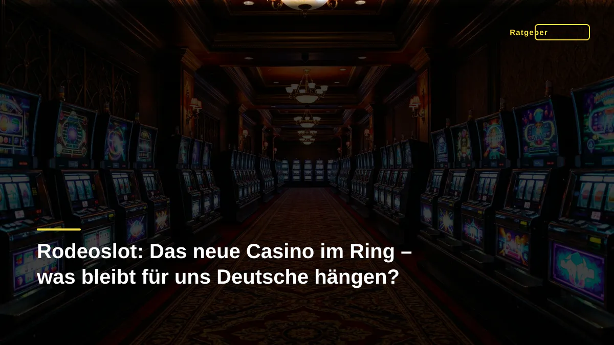 Rodeoslot: Das neue Casino im Ring – was bleibt für uns Deutsche hängen?