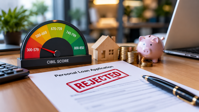 Personal Loan Rejected Due to Low CIBIL Score? How to Check Other Loan Options