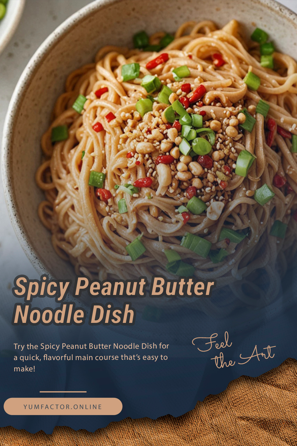 Spicy Peanut Butter Noodle Dish