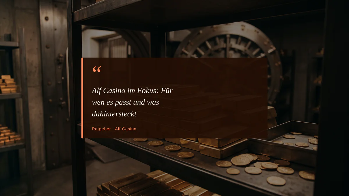 Alf Casino im Fokus: Für wen es passt und was dahintersteckt