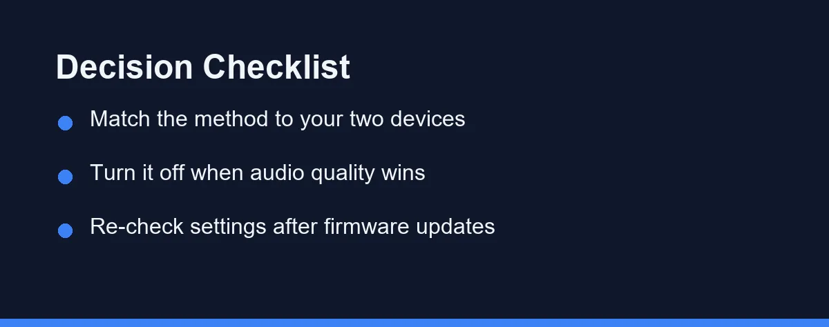 Decision Checklist