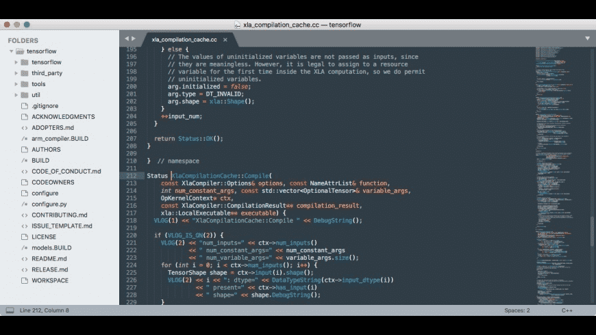 Sublime Text Mac — editor showing multiple selections, syntax highlighting and split editing