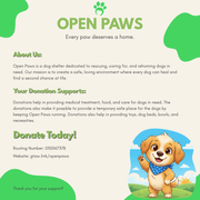 Open Paws About Us Poster