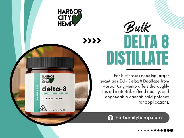 For someone considering Bulk delta 8 distillate, this becomes even more important because purchasing a larger quantity means there is more product involved. A lower price per unit should never be the only reason to choose a bulk option.

Official Website - https://harborcityhemp.com/product/delta-8-distillate/

Contact Us -
Address: 186 Specialty Pt, Sanford, FL 32771, USA
Phone: +1-619-639-4386

Read Our blogs -
https://harborcityhempcbd.wordpress.com/2026/09/21/kodo-pro/
https://harborcityhemp.blogspot.com/2026/09/yocanuni-pro.html
https://harborcityhemp.wixsite.com/harborcityhemp/post/uni-pro-vape

More Links -
https://beacons.ai/harborcityhemp
https://linkfly.to/harborcityhemp
https://gravatar.com/harborcityhempcbd