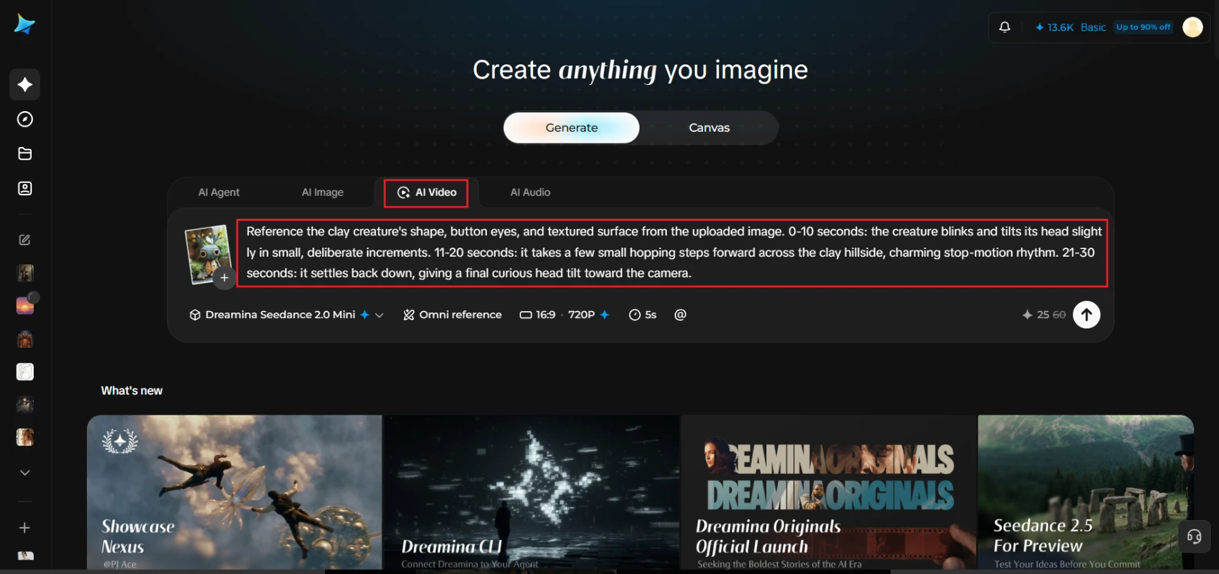 Generate your video