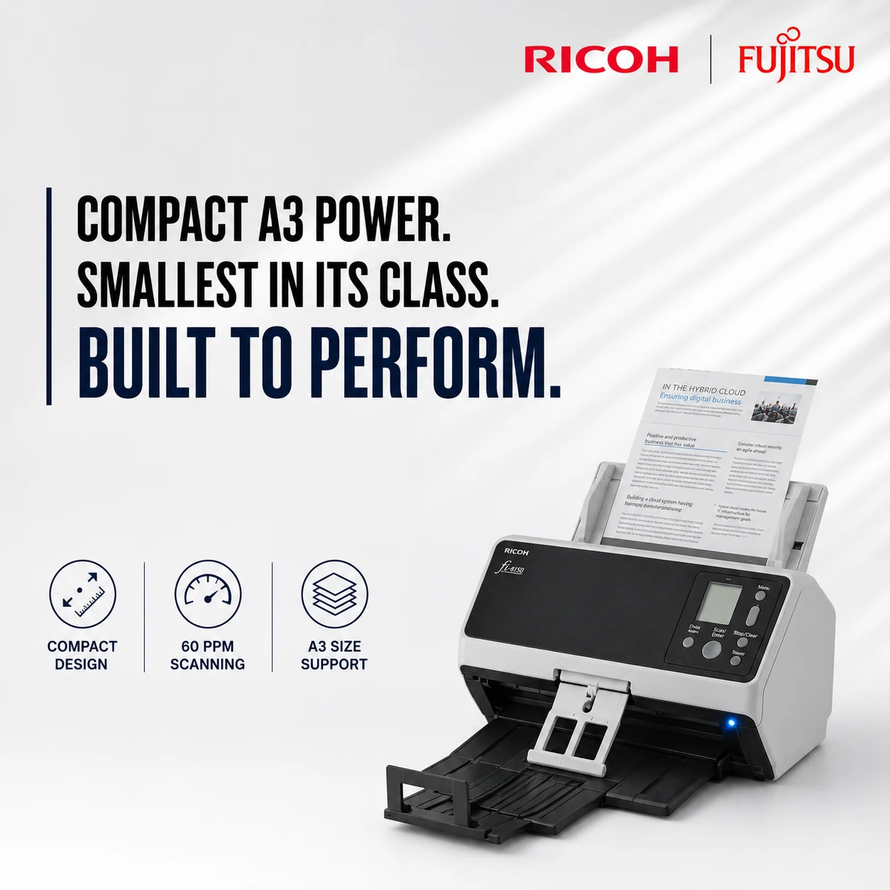 Ricoh fi-7460 Compact A3 Document Scanner Malaysia