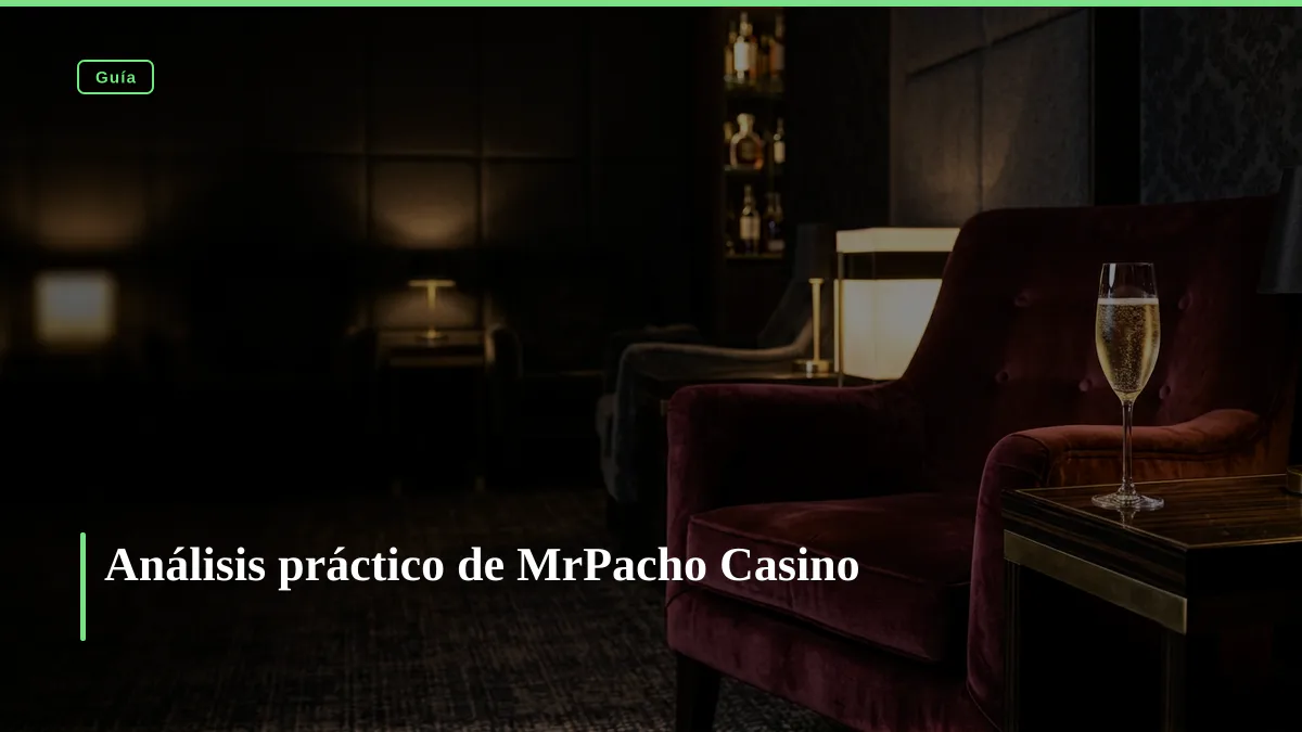 Análisis práctico de MrPacho Casino