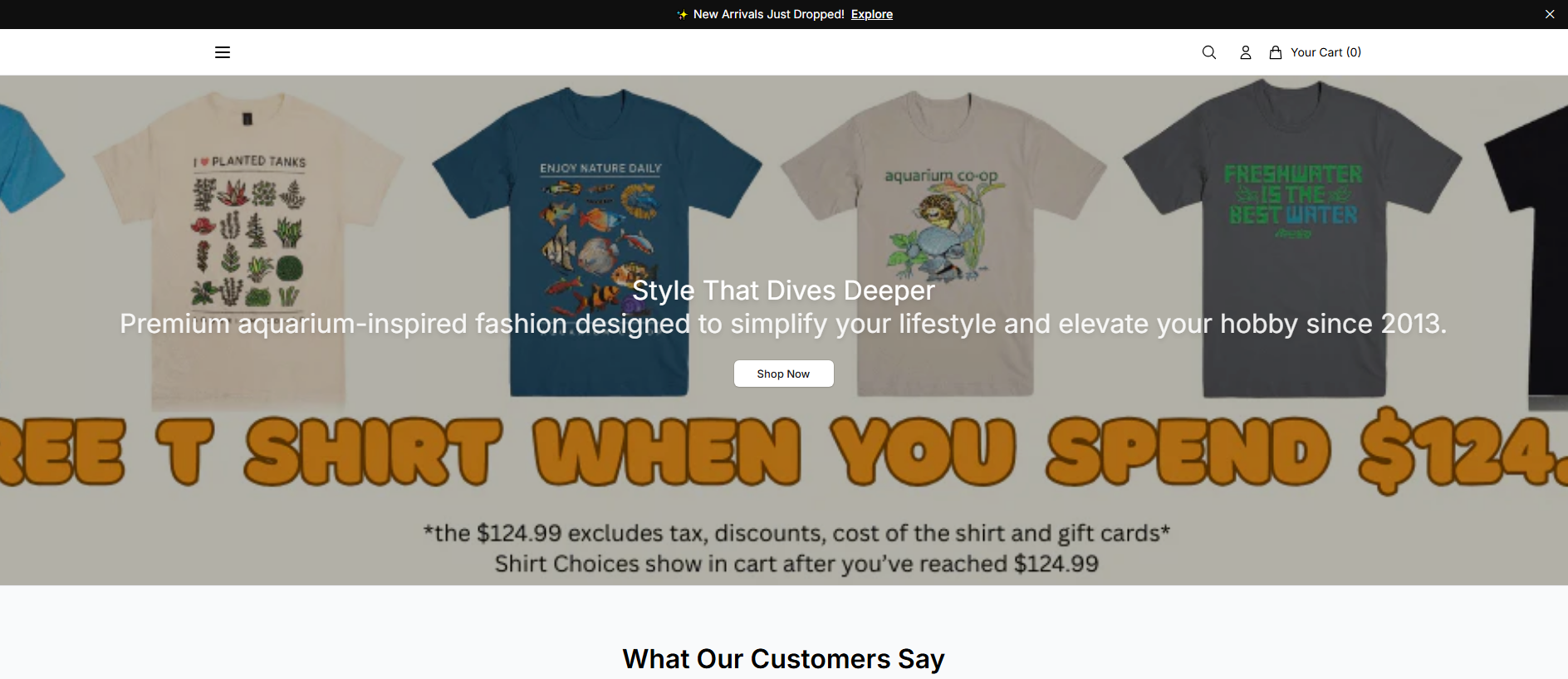 Stored capture of aquariumcoophq.shop