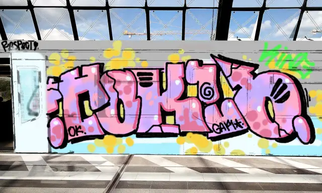 Graffiti artwork by Bab