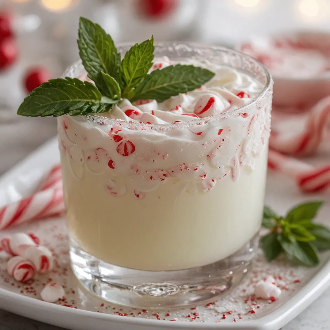 Peppermint White Russian Cocktail - Festive Holiday Recipe