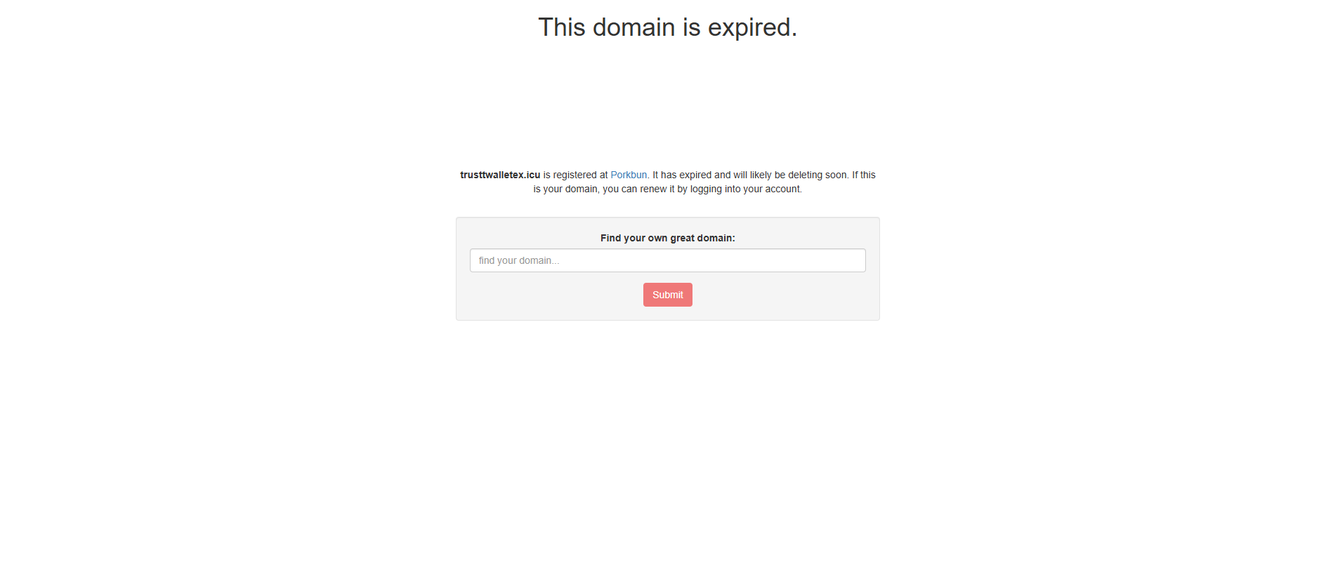 Forensic screenshot of trusttwalletex.icu showing the phishing page layout