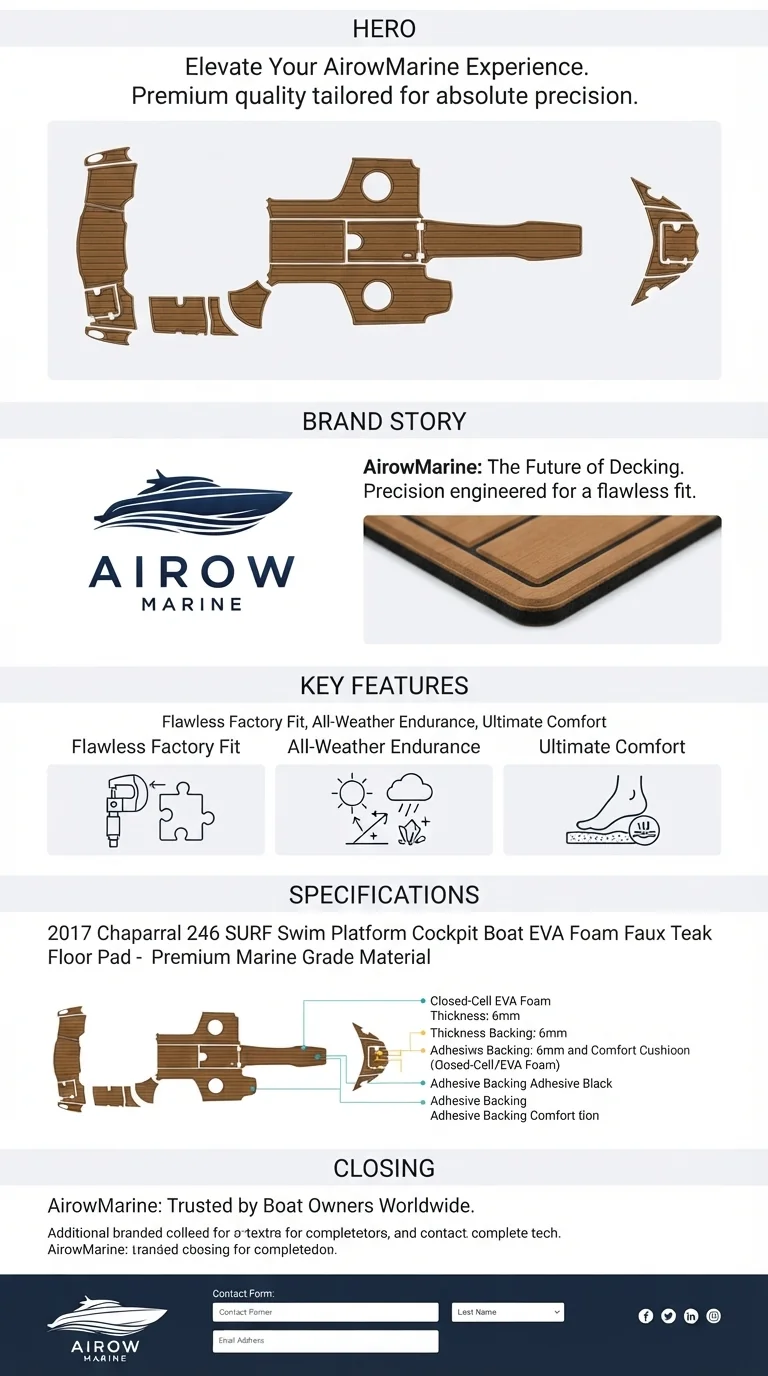 2017-chaparral-246-surf-swim-platform-cockpit-boat-eva-foam-faux-teak-floor-pad detail