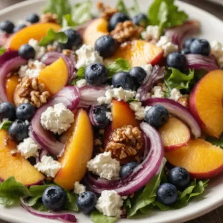 Blueberry Peach Feta Salad: A Refreshing Summer Treat