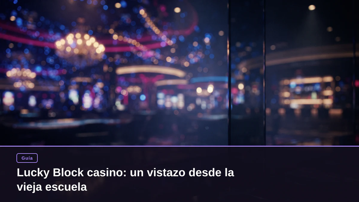 Lucky Block casino: un vistazo desde la vieja escuela