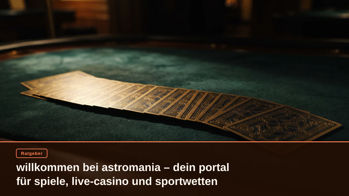 willkommen bei astromania – dein portal für spiele, live-casino und sportwetten
