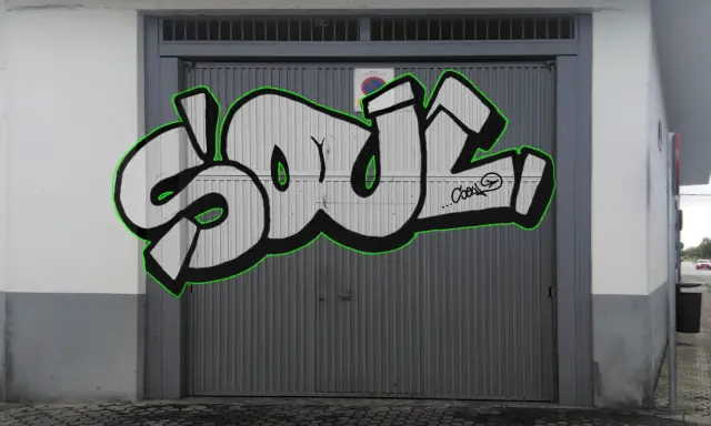 Graffiti artwork by Village