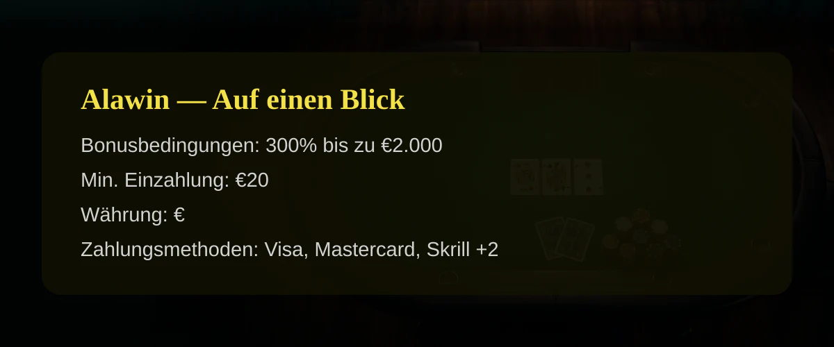 Alawin — Auf einen Blick