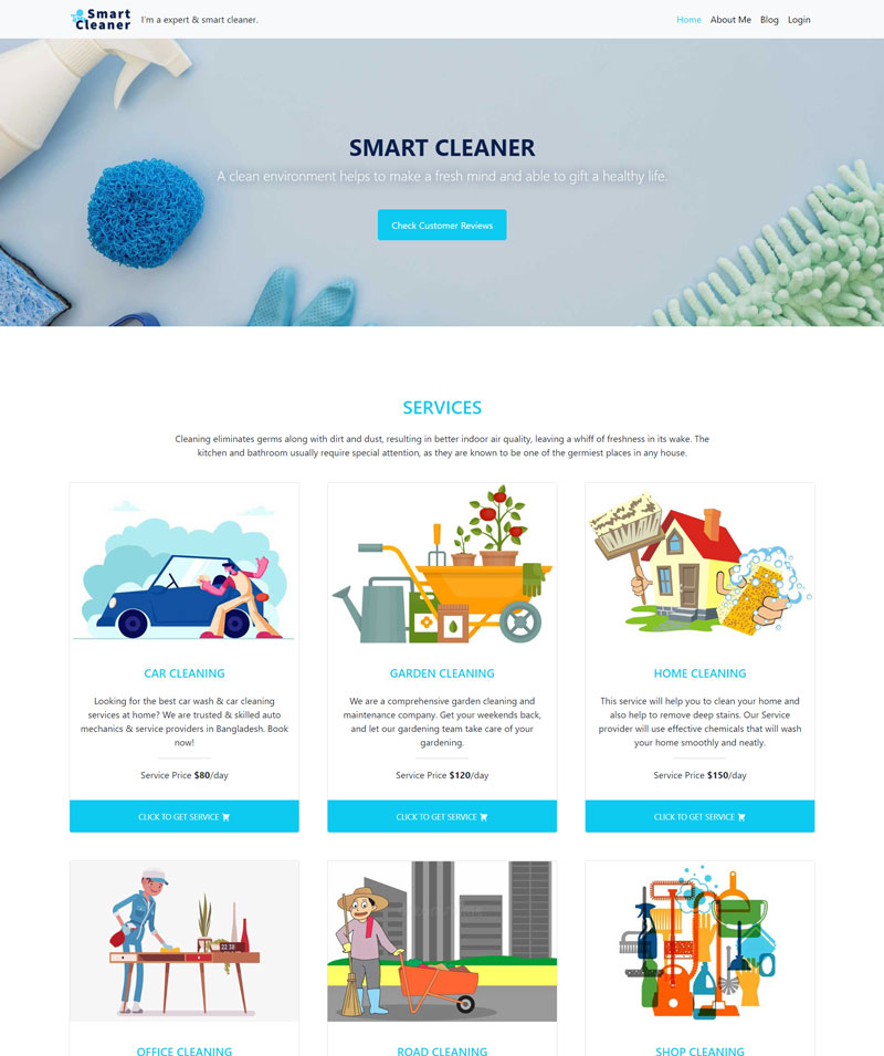 a-smart-cleaner project preview