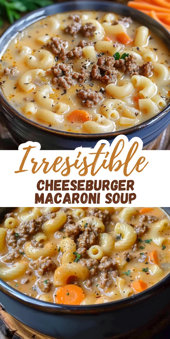 Cheeseburger Macaroni Soup You’ll Crave
