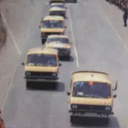 Микроавтобус РАФ-2907 для сопровождения Олимпийского огня в 1980.