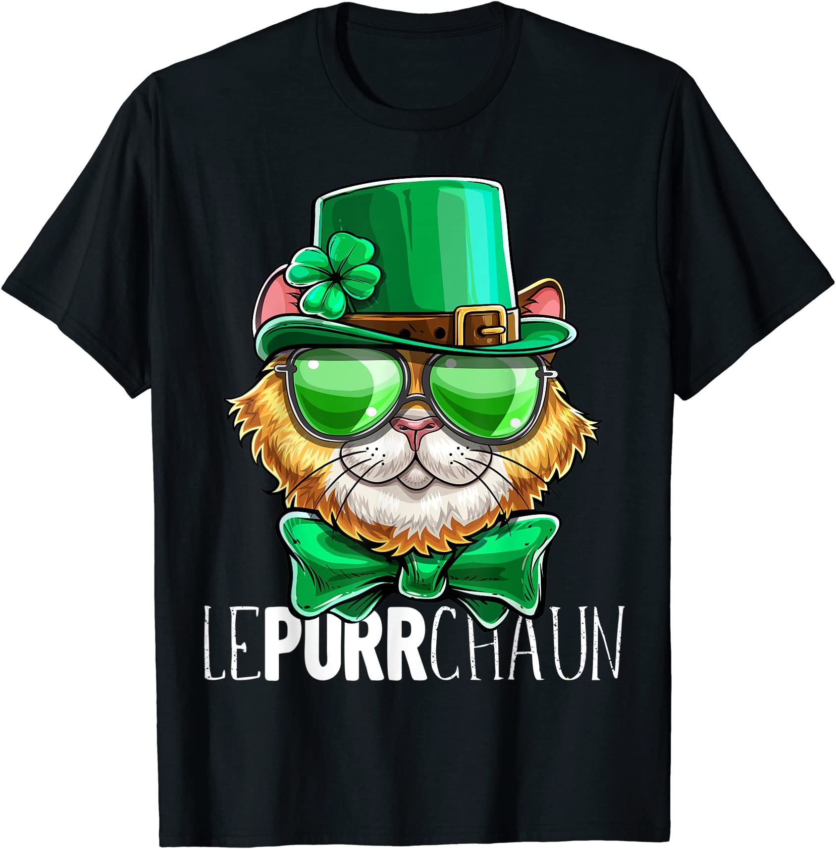 Lepurrchaun St. Patrick’s Day Cat Leprechaun Shamrock Unisex T-Shirt