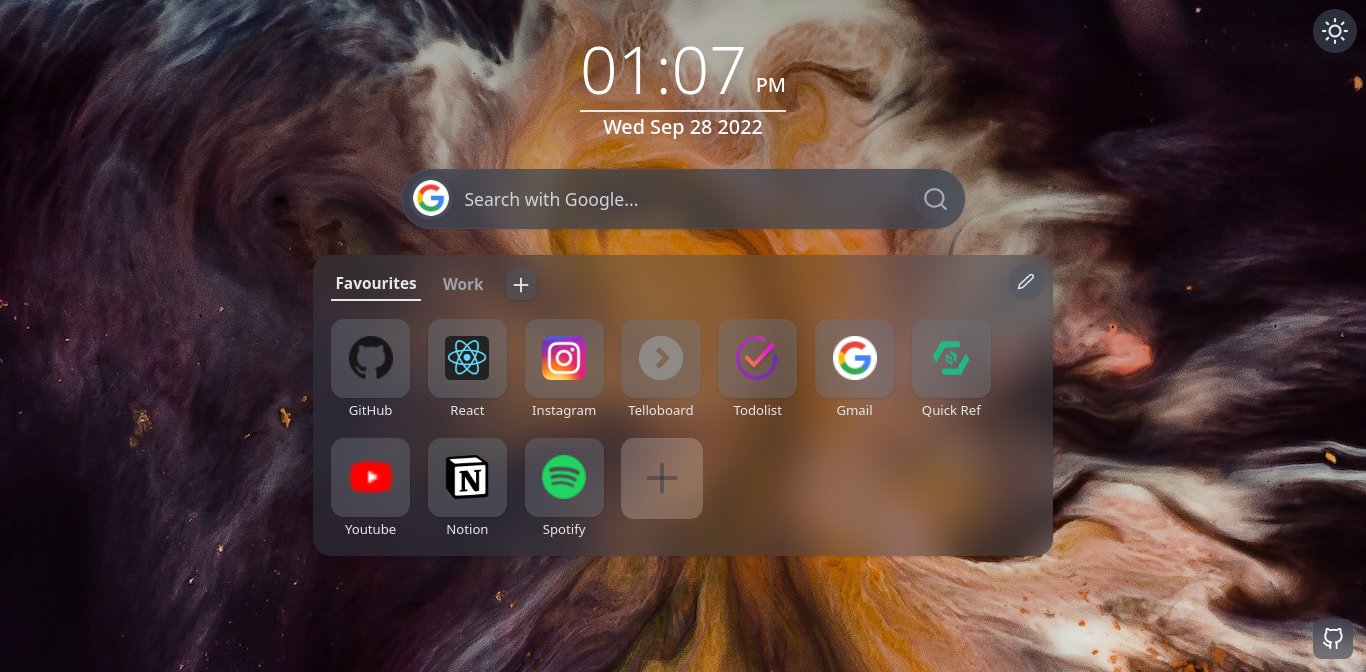 Dark theme