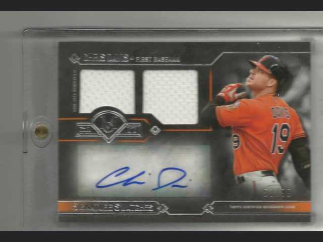 2015 Topps Museum Collection Chris Davis Jersey Autograph