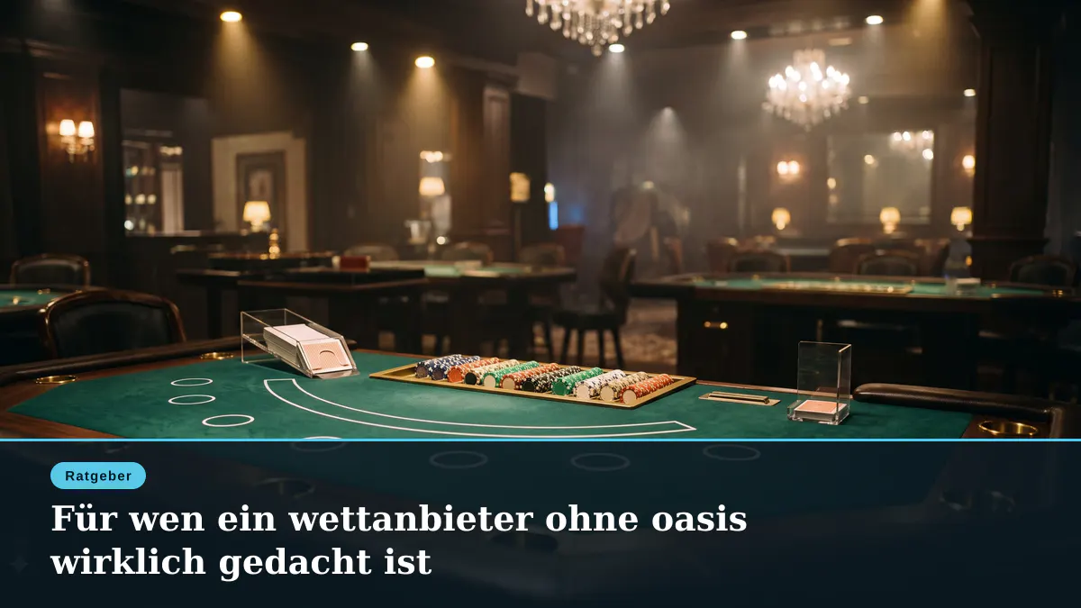 Für wen ein wettanbieter ohne oasis wirklich gedacht ist