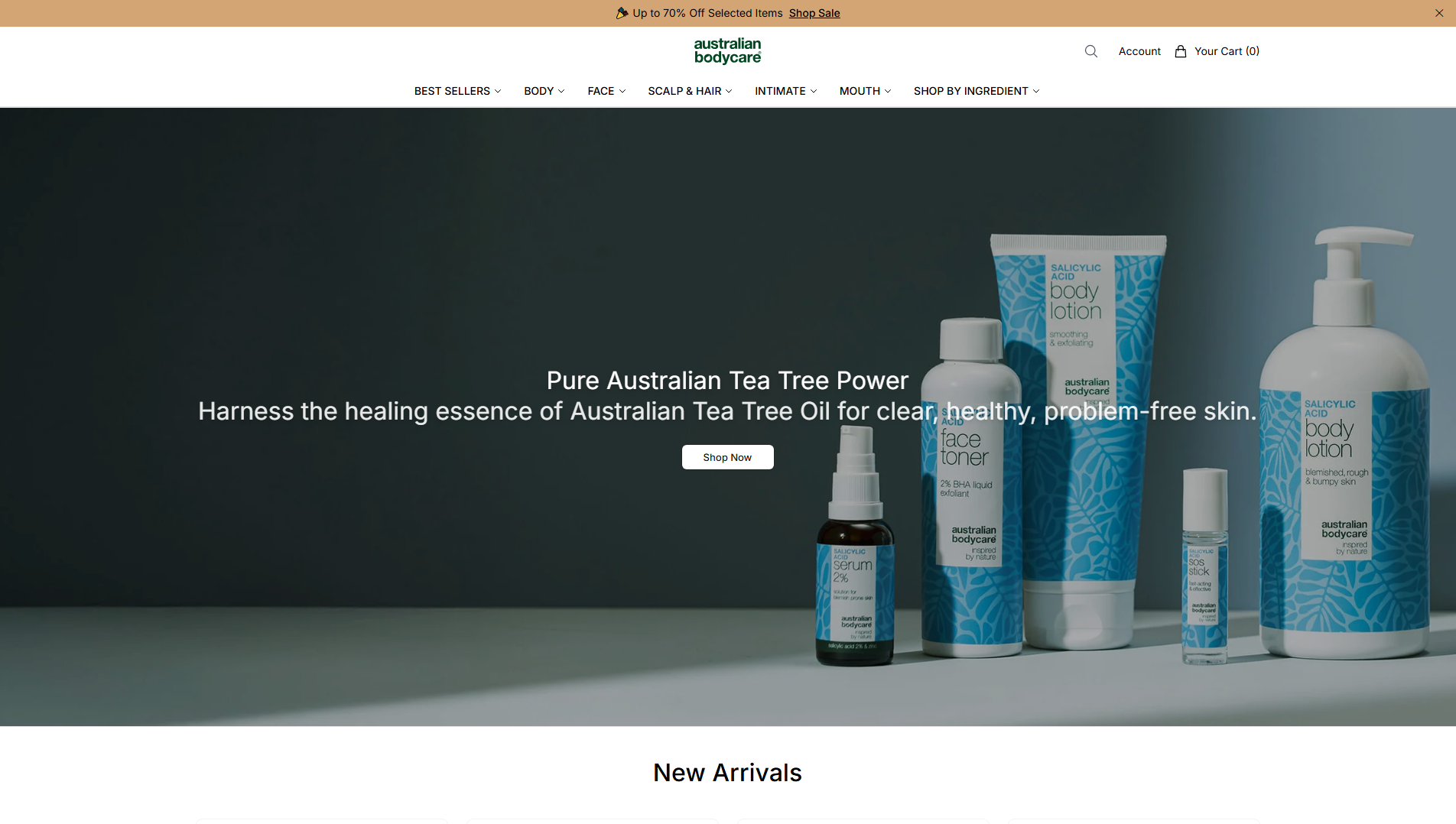 Stored capture of bodycareskin.shop