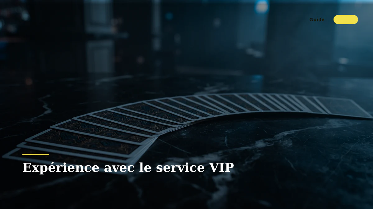 Expérience avec le service VIP