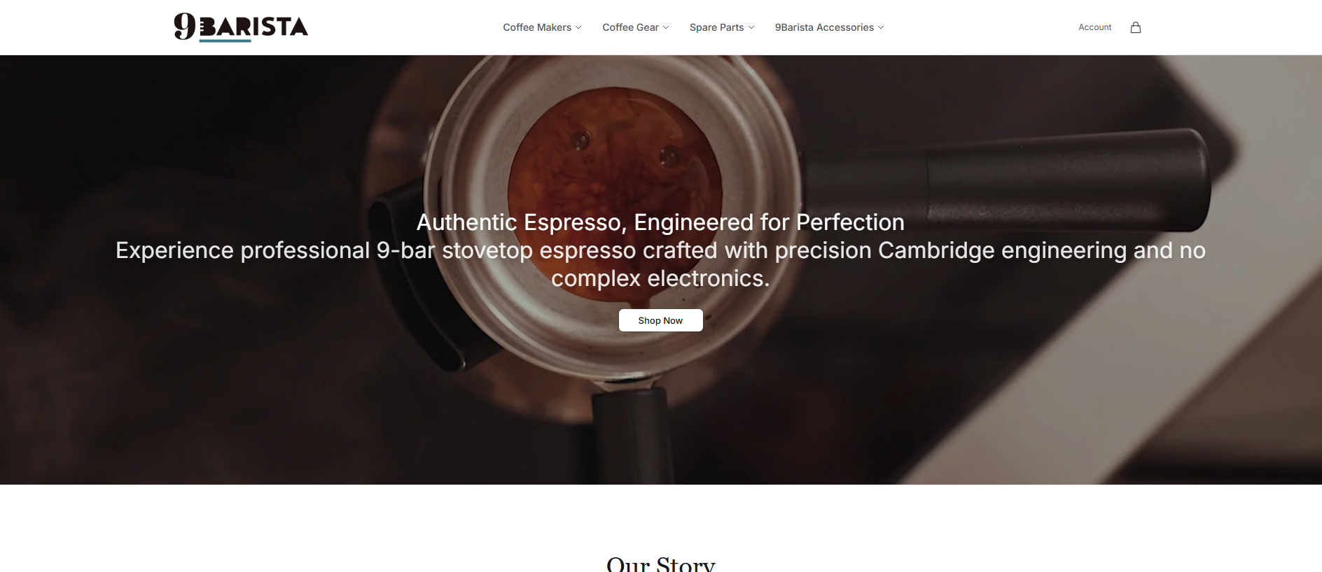 Stored capture of baristashop.shop