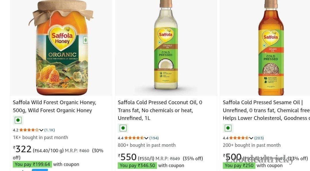 Saffola Coupon Deals | Limited Time Loot Offer