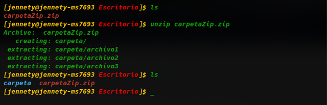 unzip