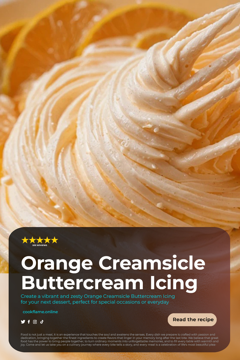 Orange Creamsicle Buttercream Icing
