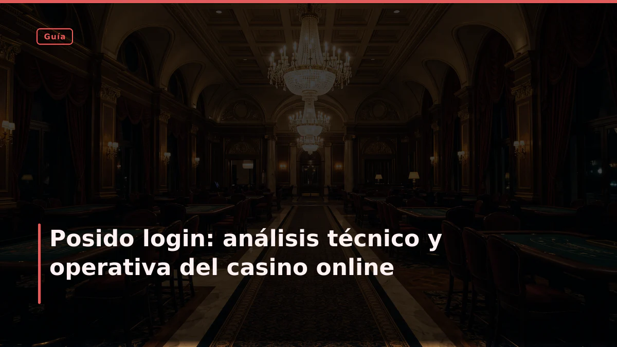 Posido login: análisis técnico y operativa del casino online