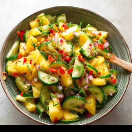 Pineapple Cucumber Chili Salad: A Zesty Summer Side Delight
