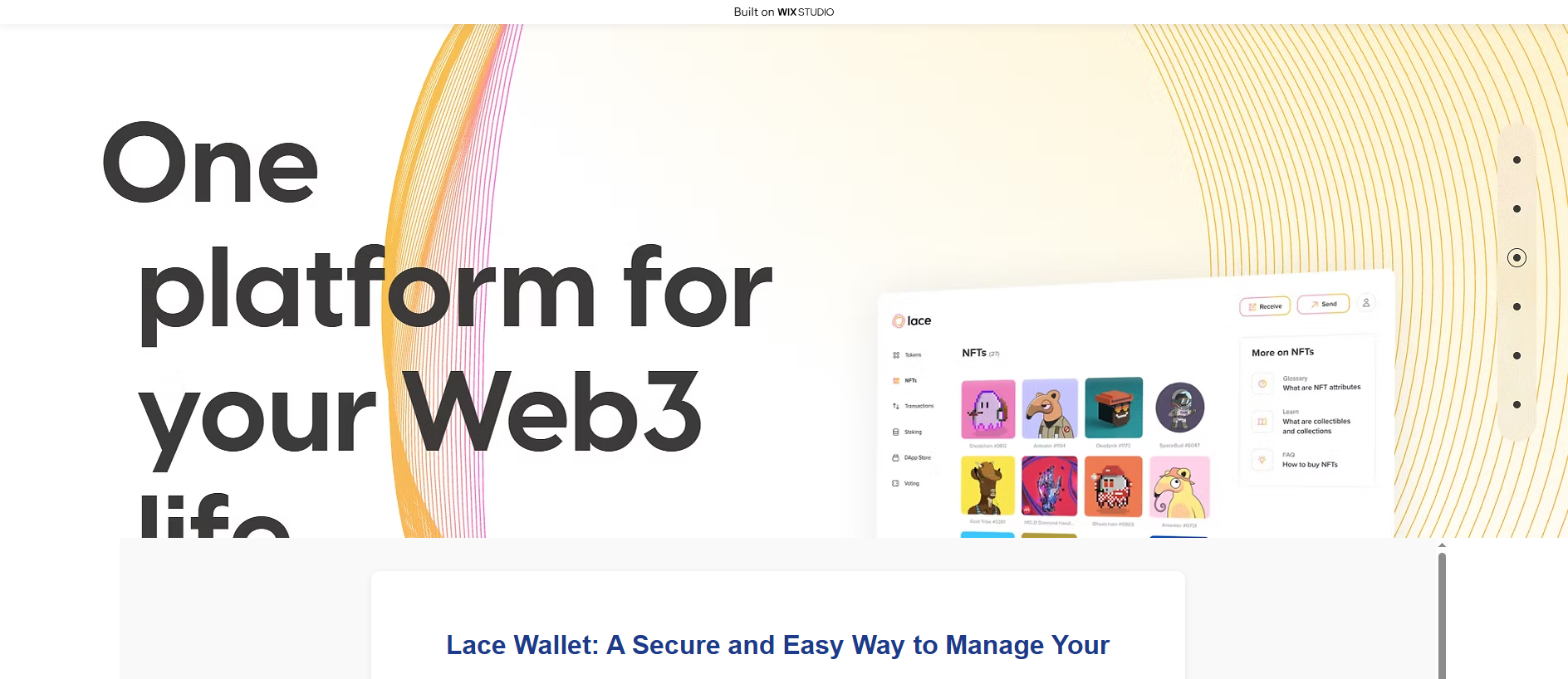 Forensic screenshot of my-laciocdn.wixstudio.com showing the phishing page layout