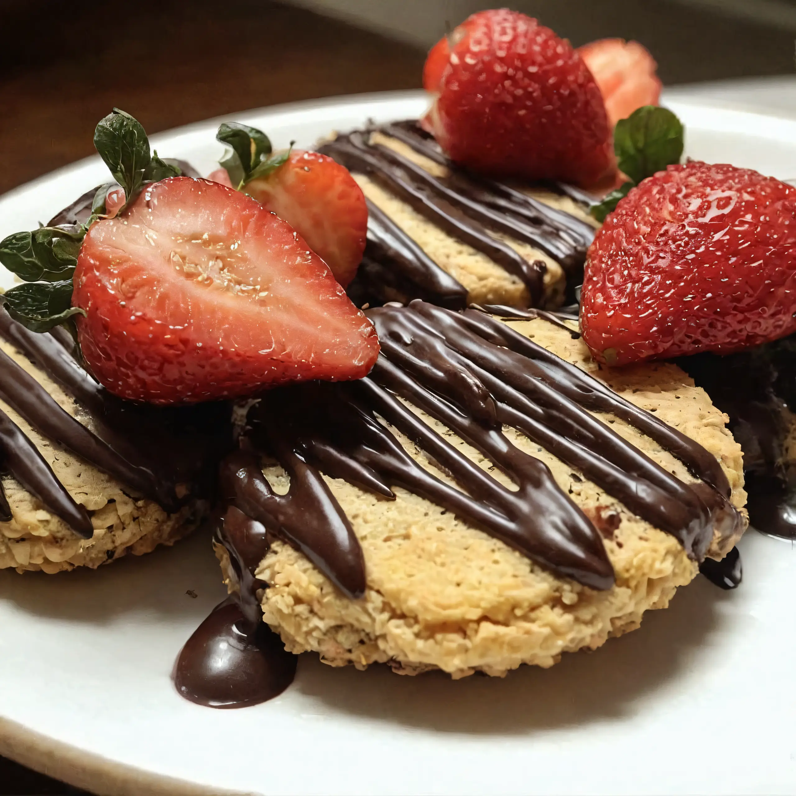 Irresistible Chocolate-Dipped Strawberry Shortbread Cookie Bliss