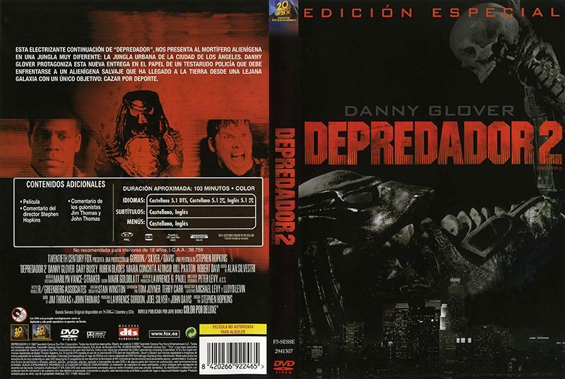 Preda2 carat - Depredador 2 [DVD9 Full] [Pal] [Esp/Ing] [5.1] [Sub:Esp/Ing] [1990] [Acción] [VS]