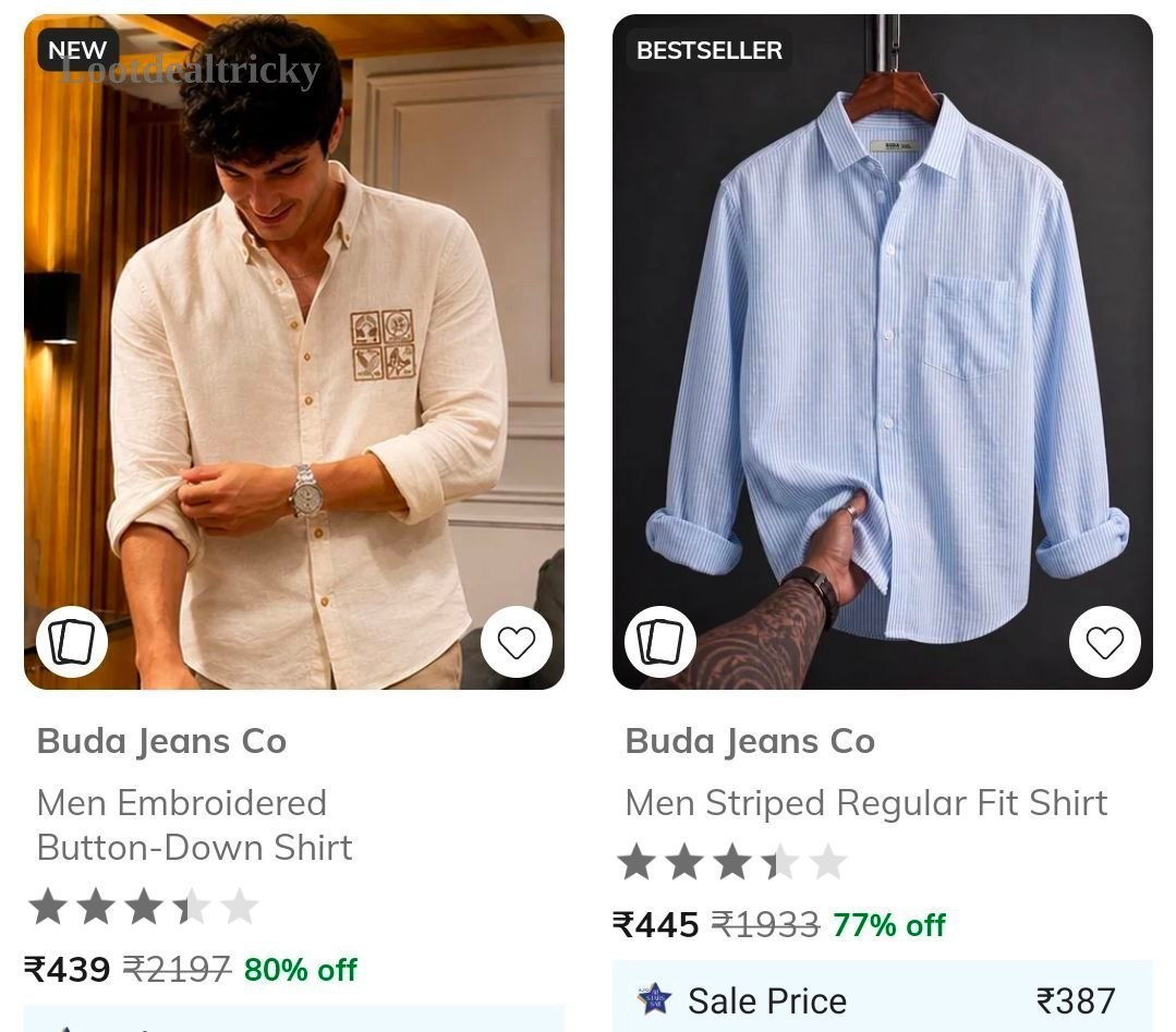 Ajio Contemporary Street – Just 80% OFF | Best Price Drop Today