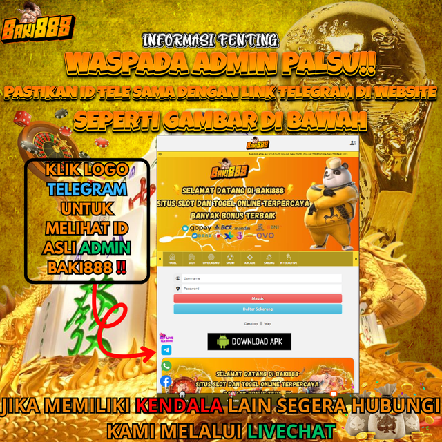 BAKI888 - Link Esklusif Situs Slot Online, Togel Dan Sbobet88 Sensational Gampang Menang