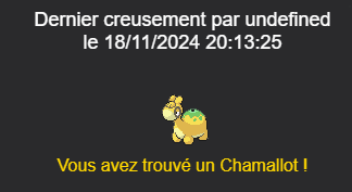 Vous avez trouvé un Chamallot