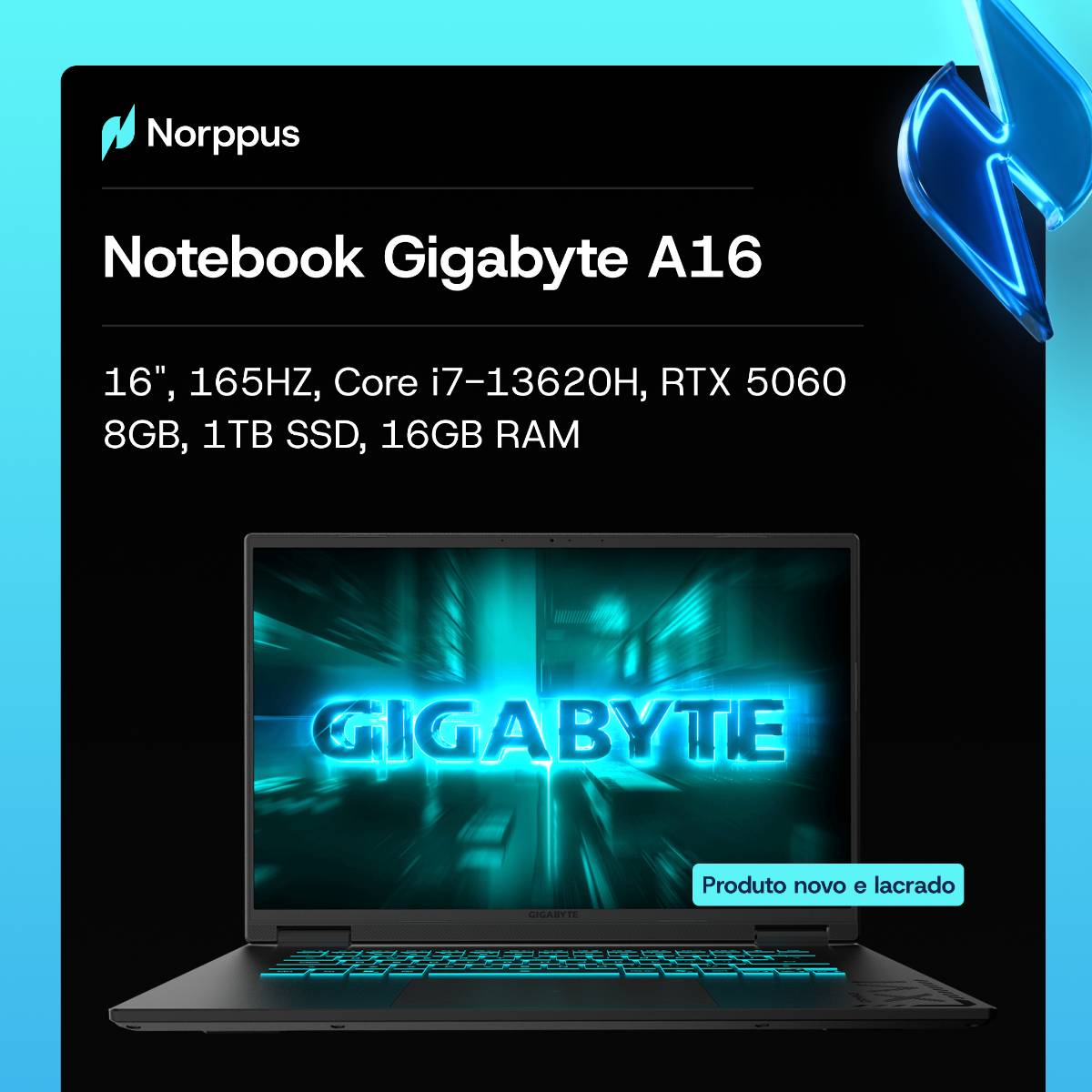 Notebook Gamer Gigabyte A16