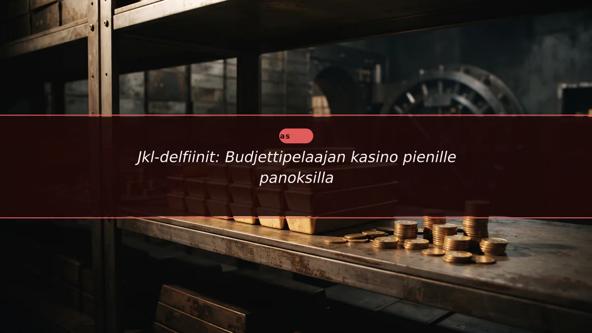 Jkl-delfiinit: Budjettipelaajan kasino pienille panoksilla