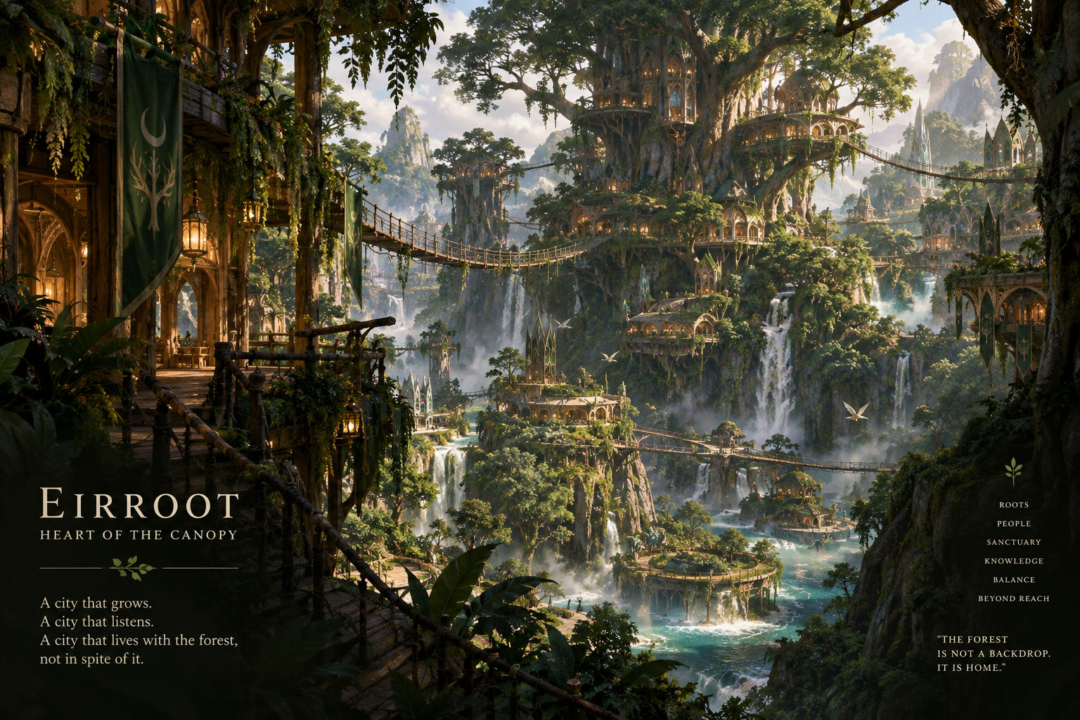 Eirroot, hidden rainforest city of Eirwold